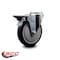 Service Caster 5'' Black Poly Wheel Swivel Bolt Hole Caster with Posi Lock Brake SCC-BH20S514-PPUB-BLK-PLB - alternate 5